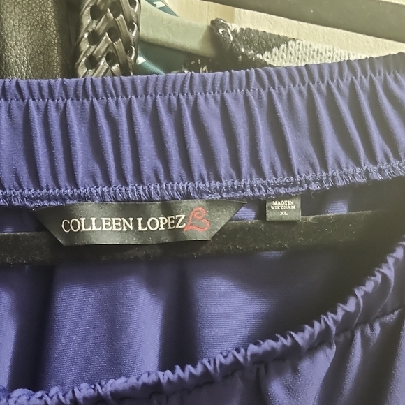 Colleen Lopez Blue Maxi Wrap Skirt with Asymmetrical Ruffles. NWOT - Picture 3 of 3